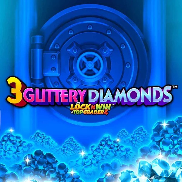 3 Glittery Diamonds slot icon by PearFiction Studios, available at Wolf Casino