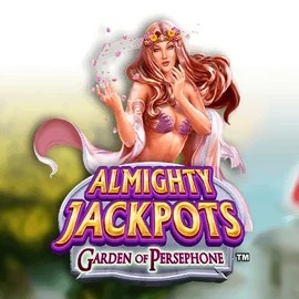 Almighty Jackpots: Garden of Persephone logo – Jackpots by Novomatic at Wolf Casino