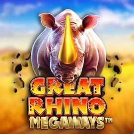 Great Rhino Megaways logo – Slots by Pragmatic Play at Wolf Casino