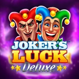 Jokers Luck Deluxe slot logo by Skywind Group at Wolf CasinoJokers Luck Deluxe
