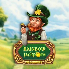 Rainbow Jackpots Megaways by Red Tiger Gaming, showcased at wolf-be.com – game logo