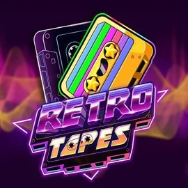 Retro Tapes slot logo by Push Gaming at Wolf CasinoRetro Tapes