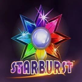 Starburst slot logo by NetEnt at Wolf Casino