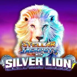 Stellar Jackpots with Silver Lion slot visual from Lightning Box Game available on wolf-be.com