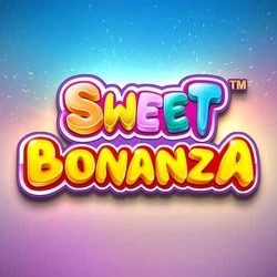 Sweet Bonanza logo – Slots by Pragmatic Play at Wolf Casino