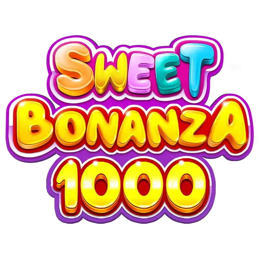 Sweet Bonanza 1000 slot logo by Pragmatic Play at Wolf CasinoSweet Bonanza 1000
