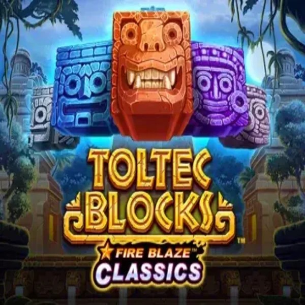 Fire Blaze: Toltec Blocks logo by Rarestone Gaming at Wolf CasinoFire Blaze: Toltec Blocks